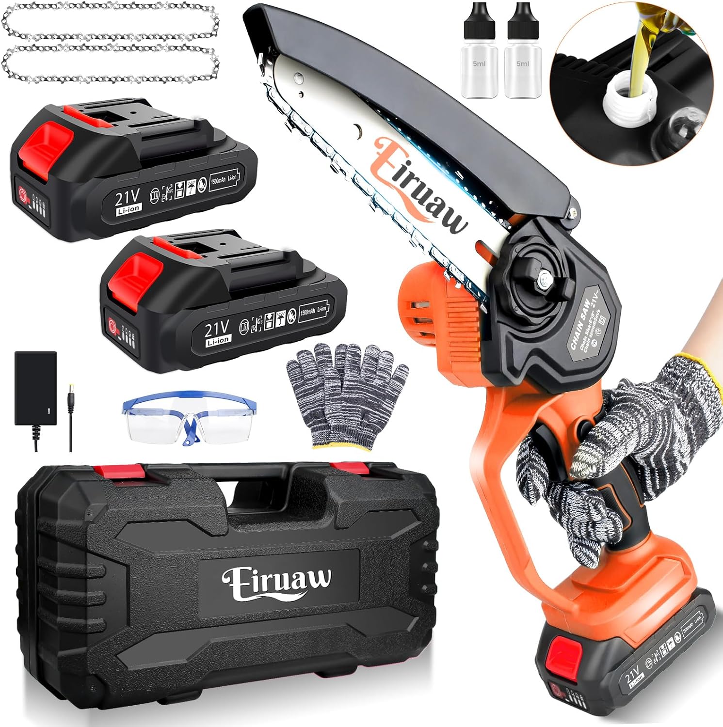 Mini Chainsaw Cordless 6-INCH for Efficient Tree Branch Cutting
