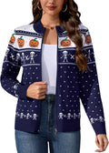 Totatuit Women's Zip-Up Long Sleeve Knitted Cardigan Sweater
