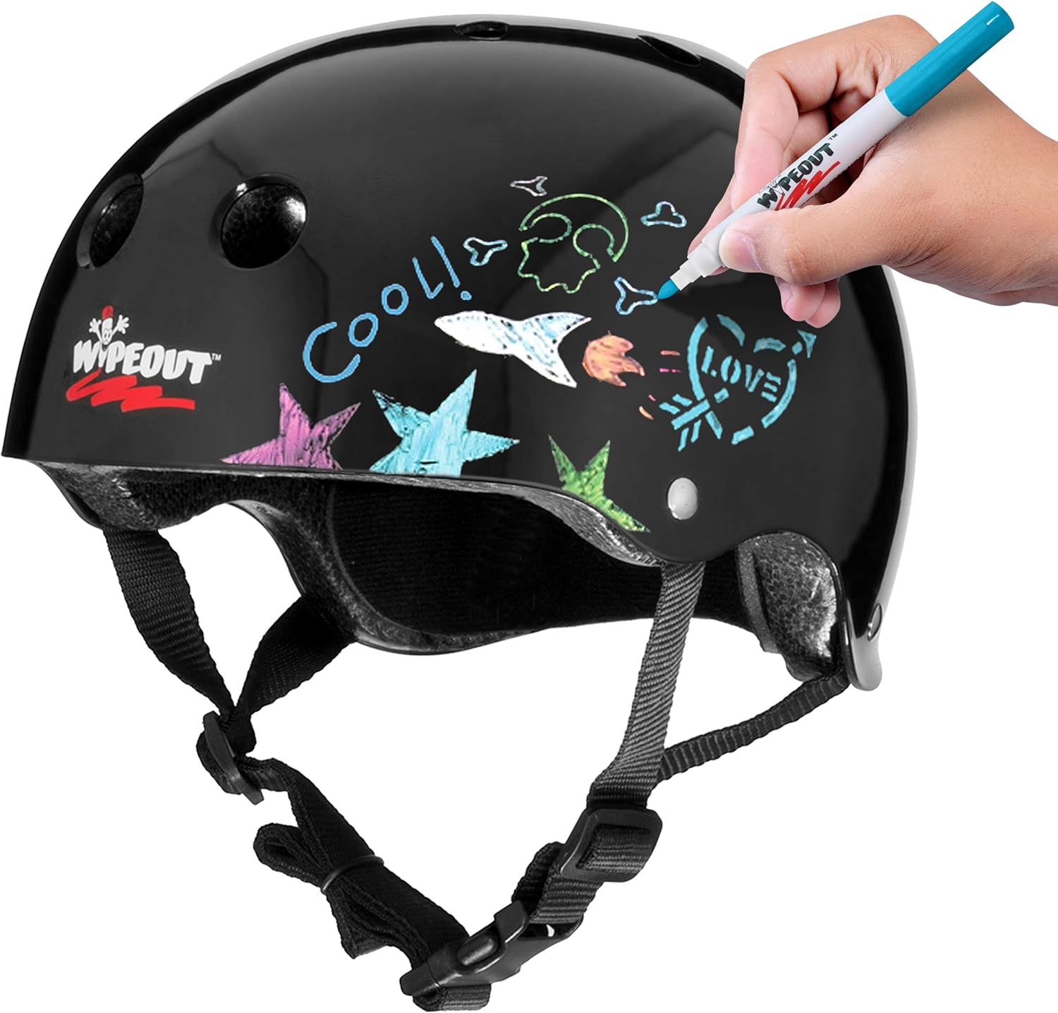 Kid's Helmet: Wipeout Dry Erase - Safe & Fun!
