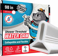 Shower Threshold Water Dam Barrier 98in - Collapsible Shower Water