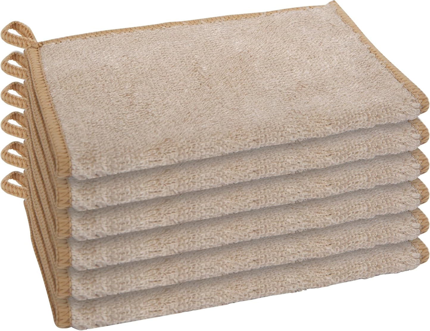 Odor-Free Bamboo Kitchen Washcloths - Absorbent & Hygienic