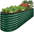 8x2x2ft Metal Raised Garden Bed 215 Gal Capacity - Dark Green