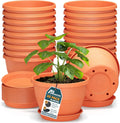 10-Inch Whiskey Barrel Planters Pack of 20 - Durable Rustic Plastic