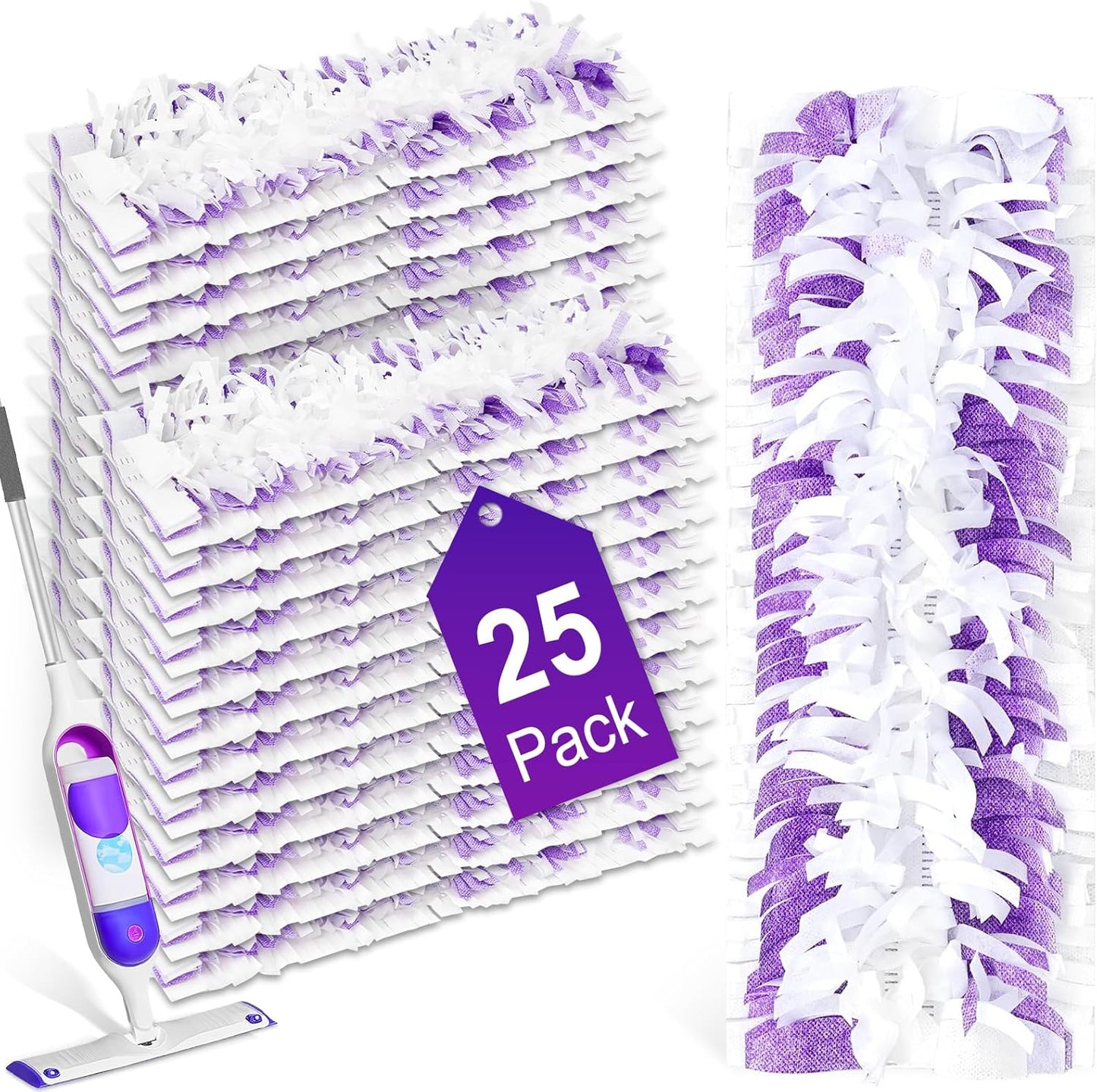 25-Pack Dicorita Swiffer-Compatible Power Mop Pads