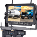 FHD 1080P Wireless Dual Backup Camera 7ft DVR Monitor Kit - Easy