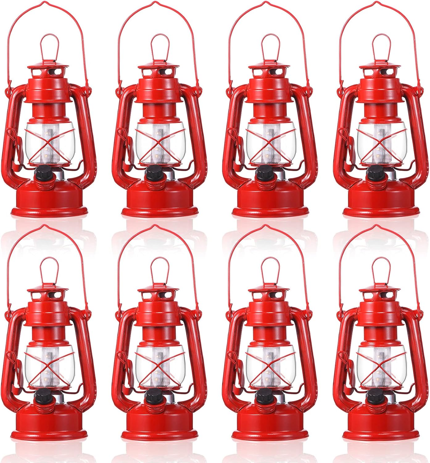 Vintage LED Hurricane Lanterns for Outdoor and Indoor Decor