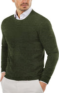 COOFANDY Men's Crew Neck Sweater Ideal for Casual or Dressy Looks
