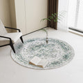 Round Rug for Living Room - Soft Boho Washable Area Rug