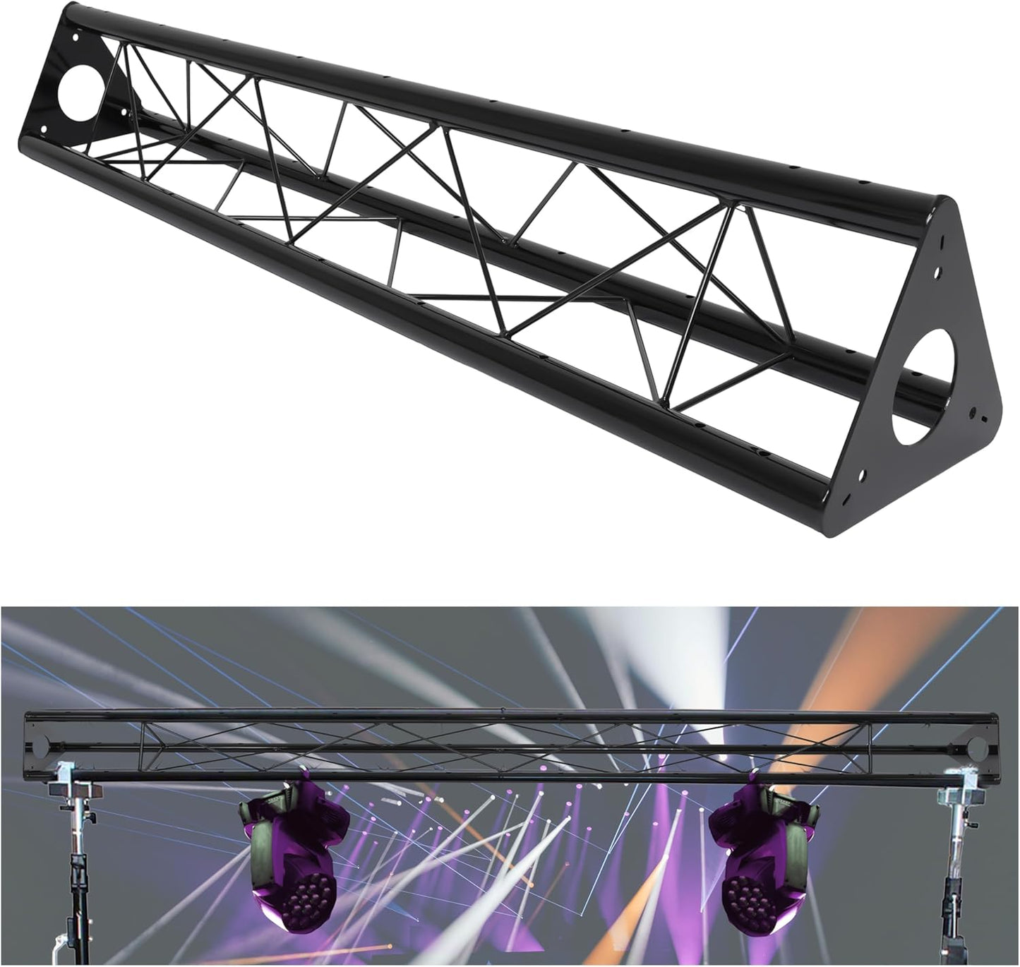 KUAFU 5ft Triangle Truss Lighting for DJ Booth and Events