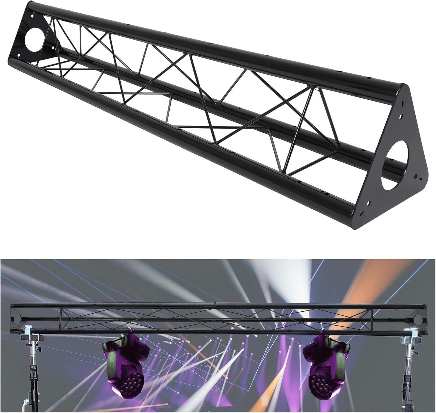 KUAFU 5ft Triangle Truss Lighting for DJ Booth and Events
