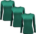 Natural Uniforms Women's Under Scrub Tee Long Sleeve Pack of 3
