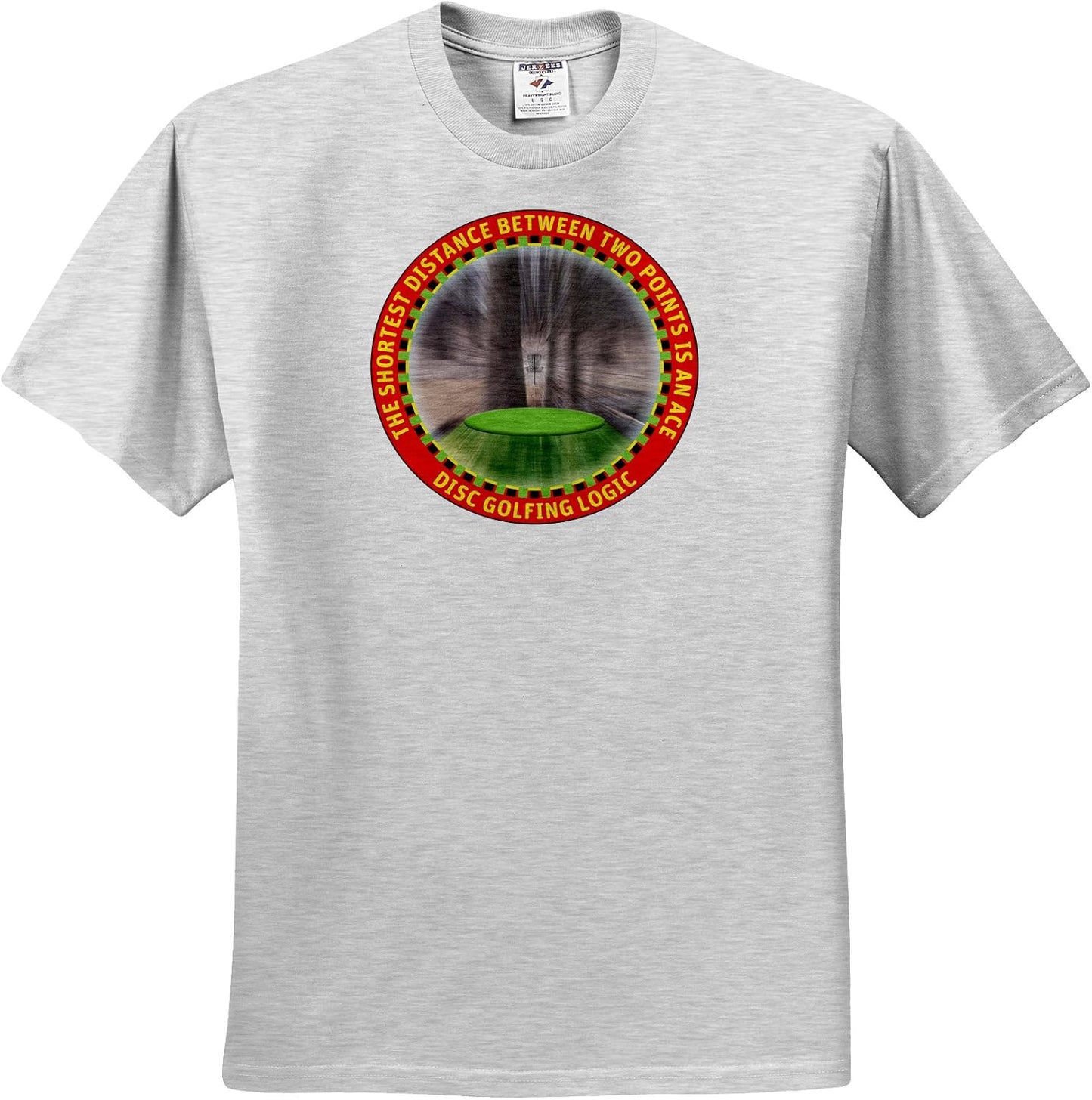 3dRose Disc Golf Logic Tee XL - Flies Straight!