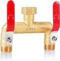 EBH Garden Hose Splitter - Heavy Duty Brass 2-Way Manifold