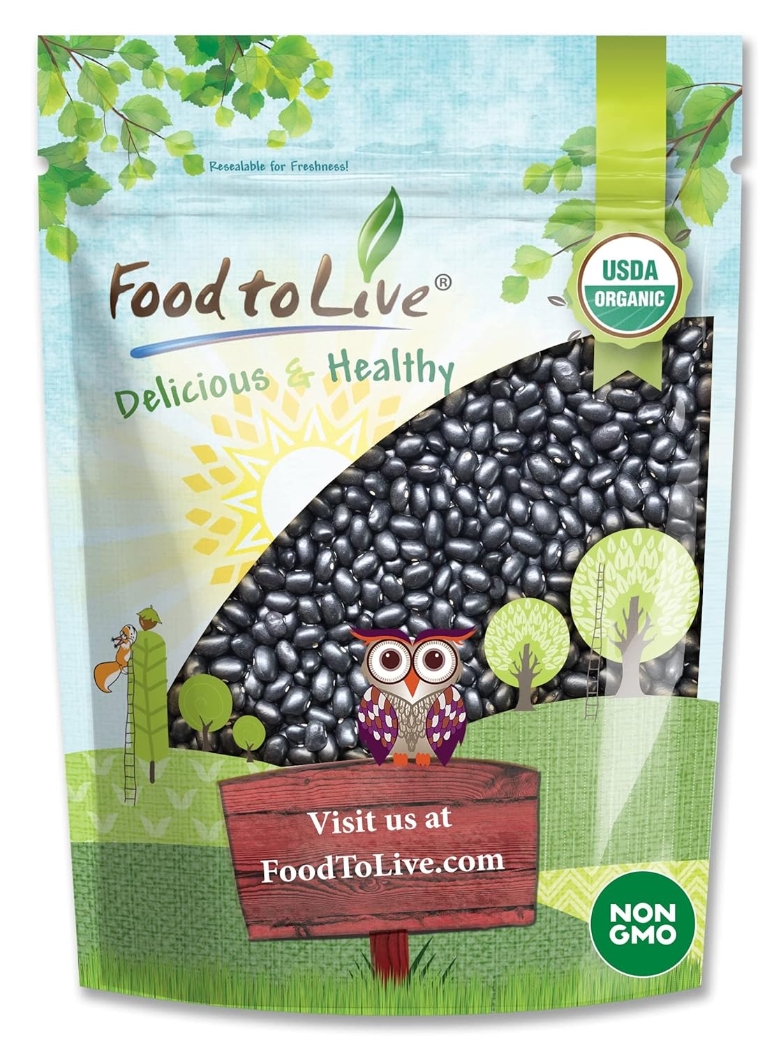 Organic Black Beans - Non-GMO, Vegan, and Nutrient-Rich Option