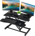 TechOrbits Standing Desk Converter 32 in - Adjustable Sit Riser