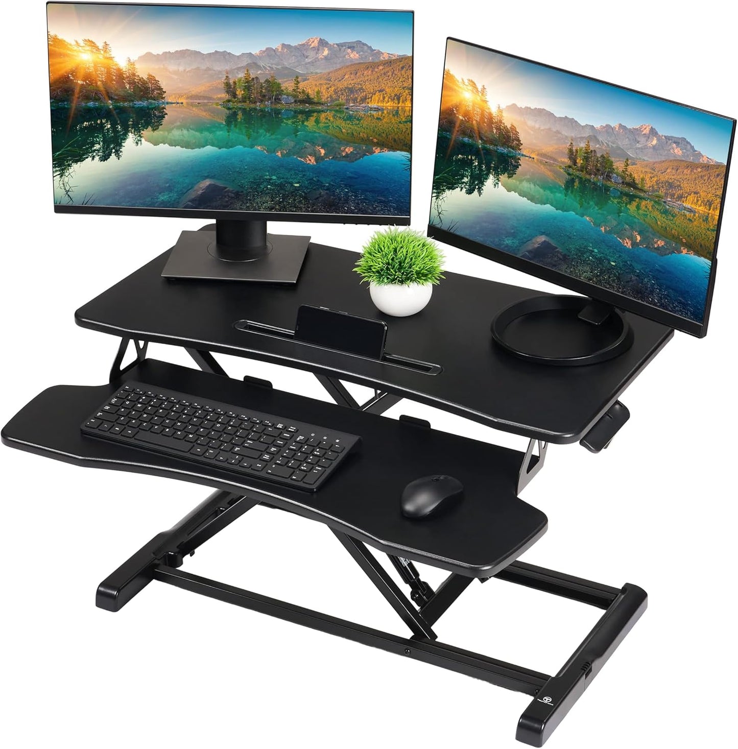 TechOrbits Standing Desk Converter for Ergonomic Workstation