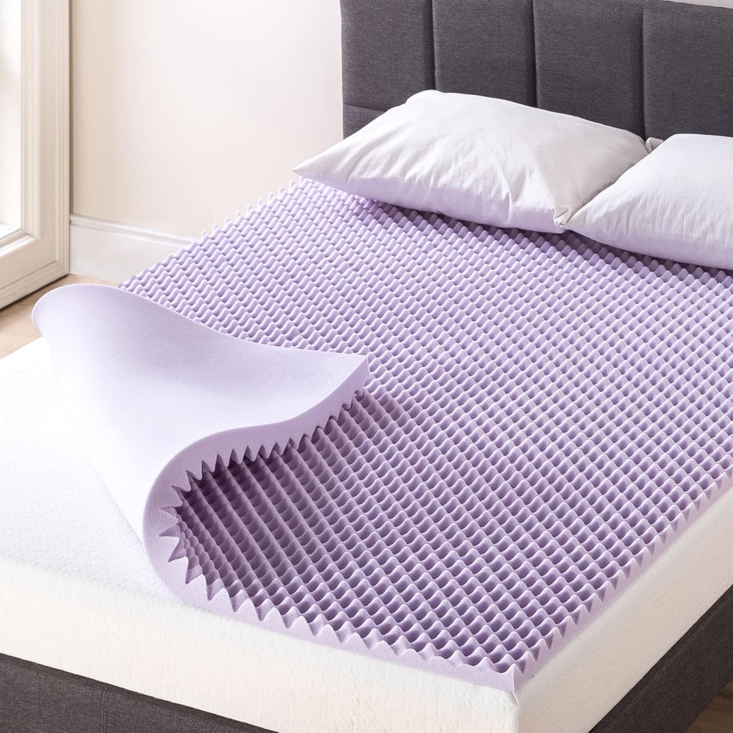 Best Price Mattress 1.5 Inch Egg Crate Memory Foam Topper