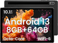 2024 Tablet 10.1 in Android 13 Octa-Core - Long Battery Life