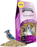 All Season Bird Seed Blend 40 Pound Bag - Attracts Many Wild Birds