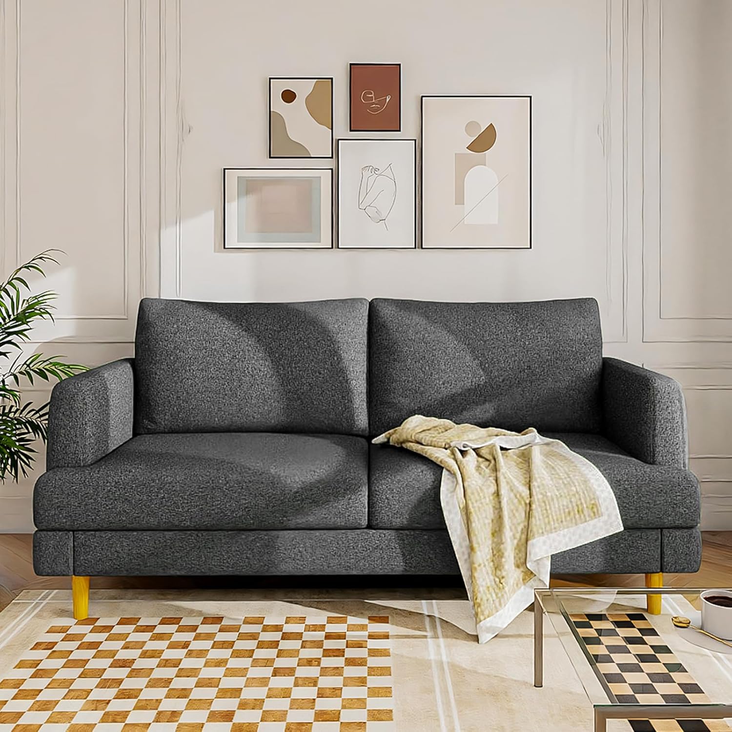 Loveseat Sofa Couch with USB Ports for Modern Living Spaces