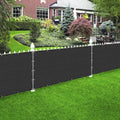 3 ft x 28 ft Black Privacy Screen for Chain Link Fence - Durable Shade