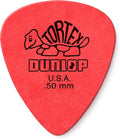 Jim Dunlop Tortex 50mm Red Standard Guitar Picks 12 Pack - Bright