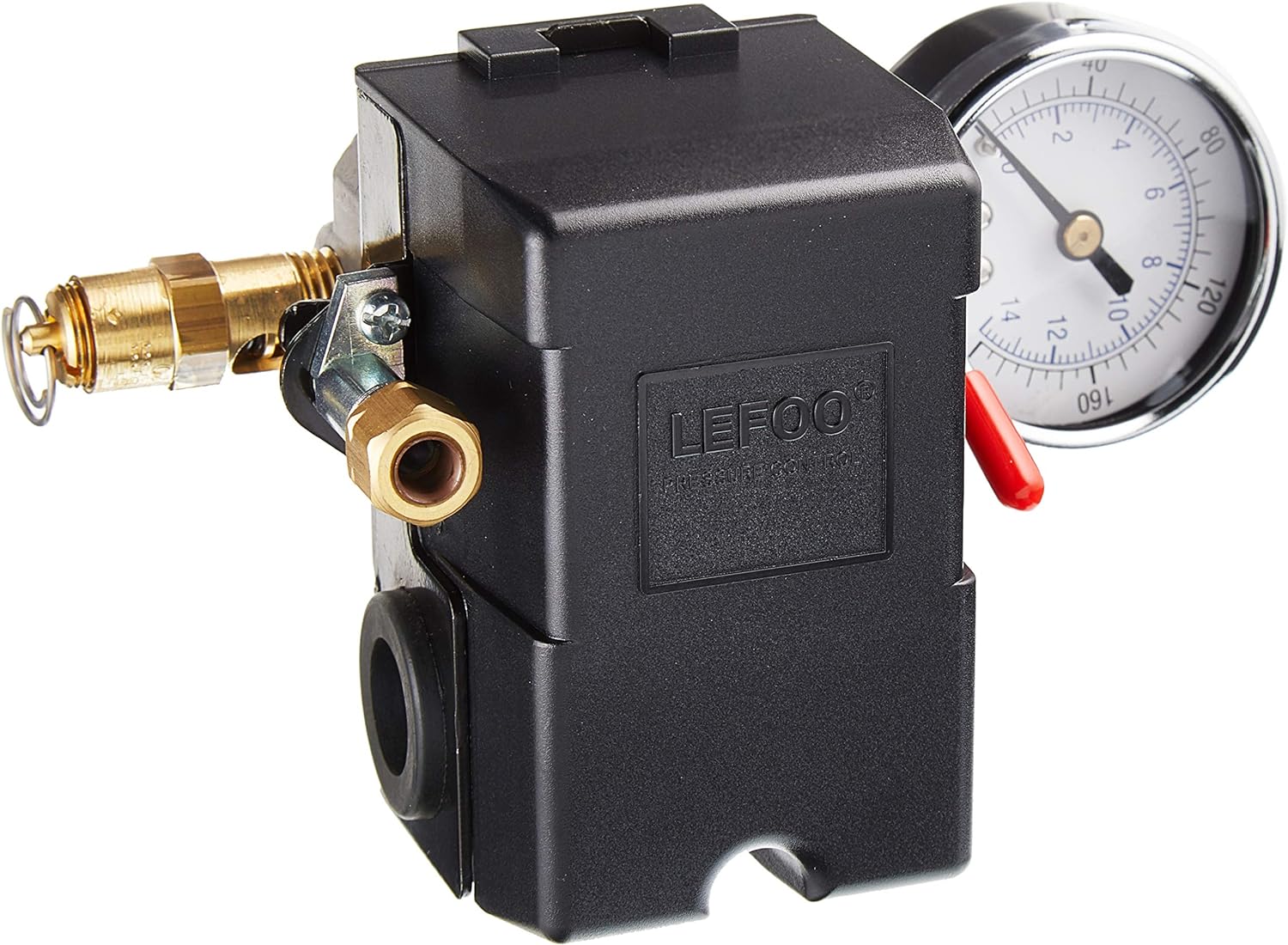 High Performance 26 AMP Air Compressor Switch + Gauge & Pop off Valve