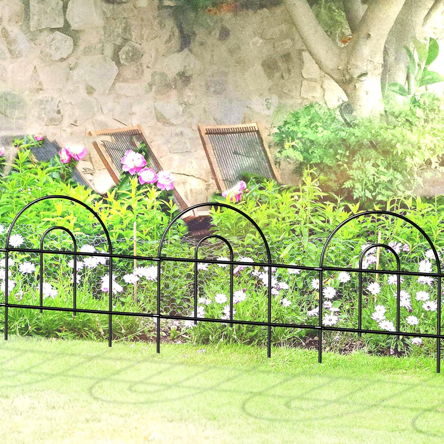 Decorative Black Garden Border Fence for Stylish Outdoor Spaces