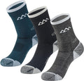 innotree Merino Wool Hiking Socks 3 Pack - Cushioned Micro Crew