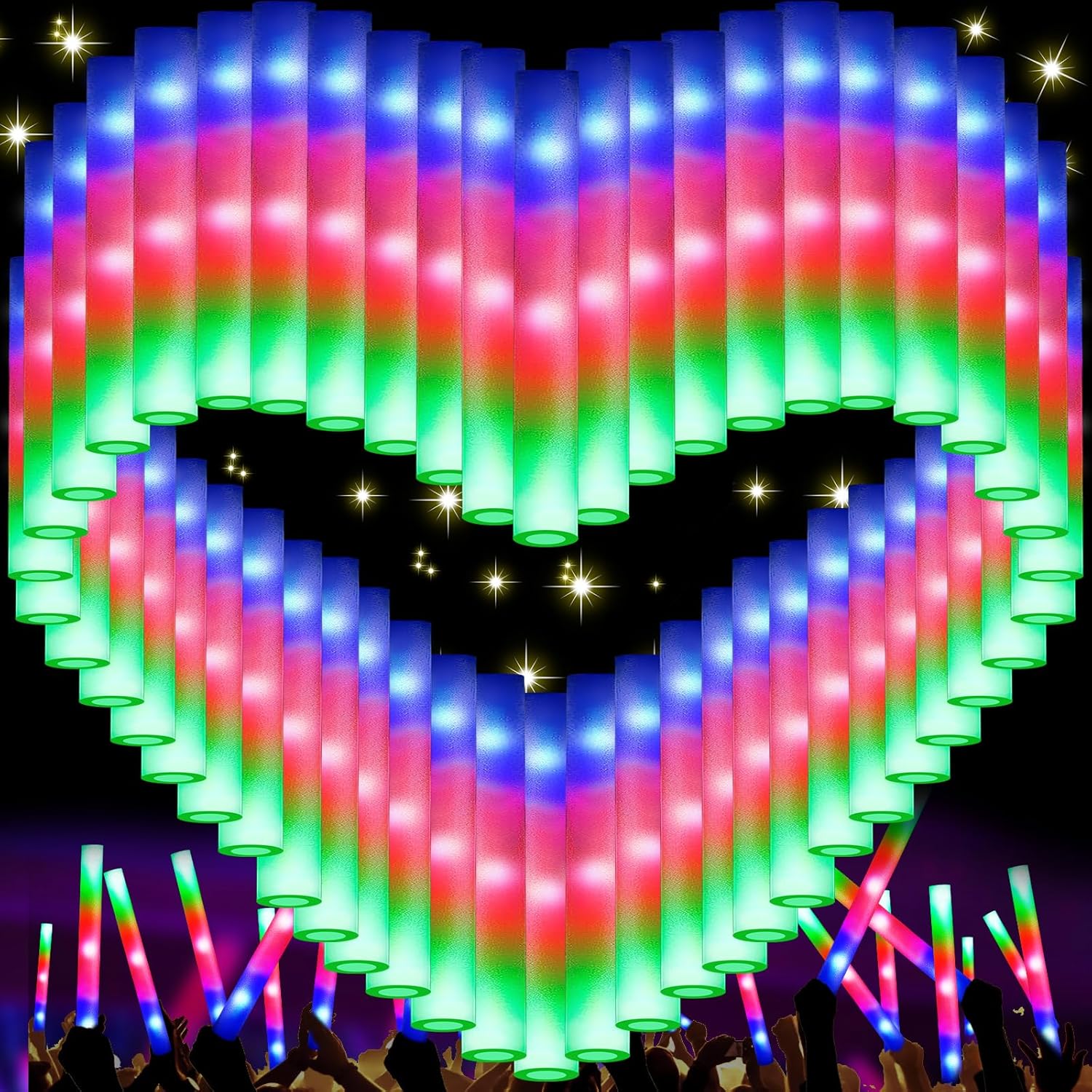 217 PCS Glow Sticks Bulk Party Pack for Memorable Events