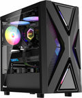 RUIX CV203 ATX Mid-Tower PC Case - High Airflow RGB Edition