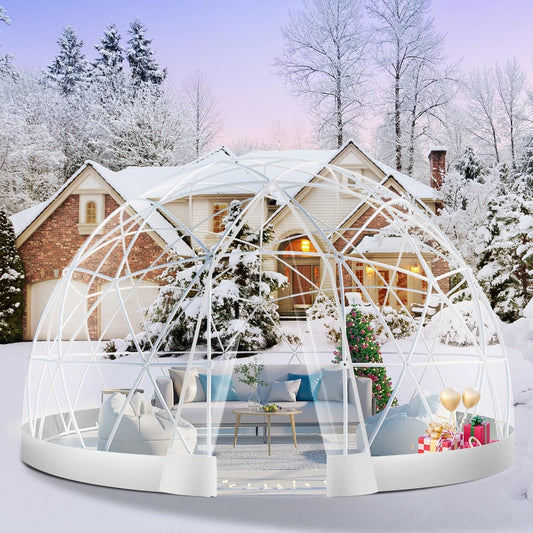 Waterproof 12FT Garden Dome Greenhouse with Lights