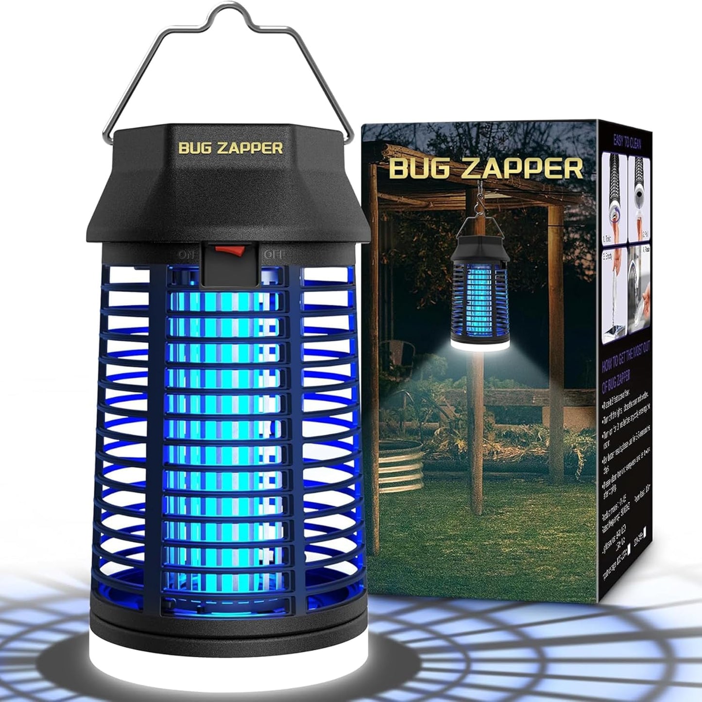 Electric Bug Zapper for Indoor and Outdoor Use with LED Light