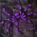 Giant Spider Halloween Decorations 60 Purple LED Lighted Spider - Huge