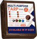 Large Waterproof Tarp 20 Mil Thick Heavy Duty - 12ft x 20ft 2 Pack