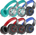 6-Pack Wired Headphones for Classroom Kids - Clear Sound & Mic - MIXCU
