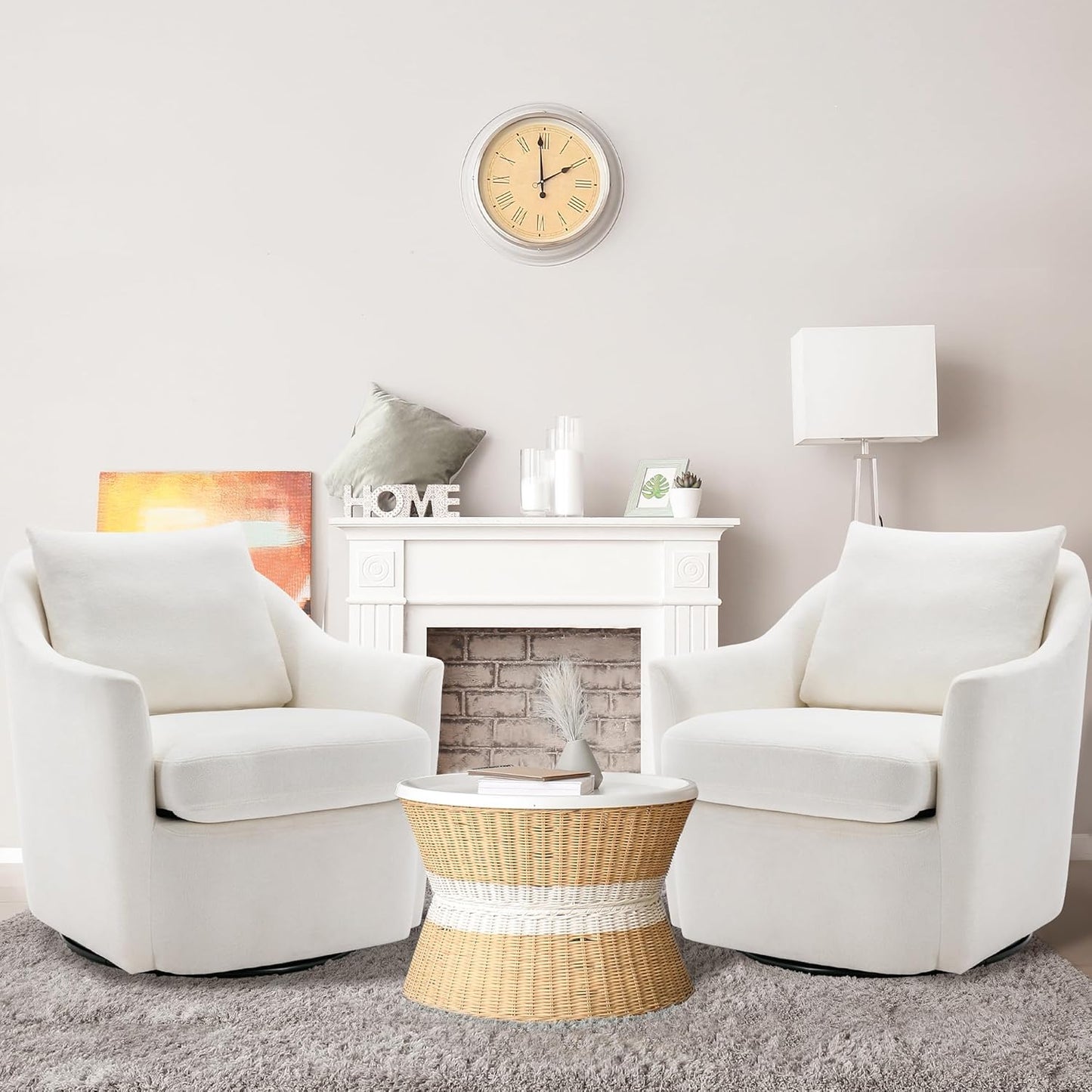 Swivel in Style: COLAMY Accent Chairs Set