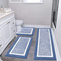 Ultra Soft Microfiber Bathroom Rug Mat Set for Comfort and Style