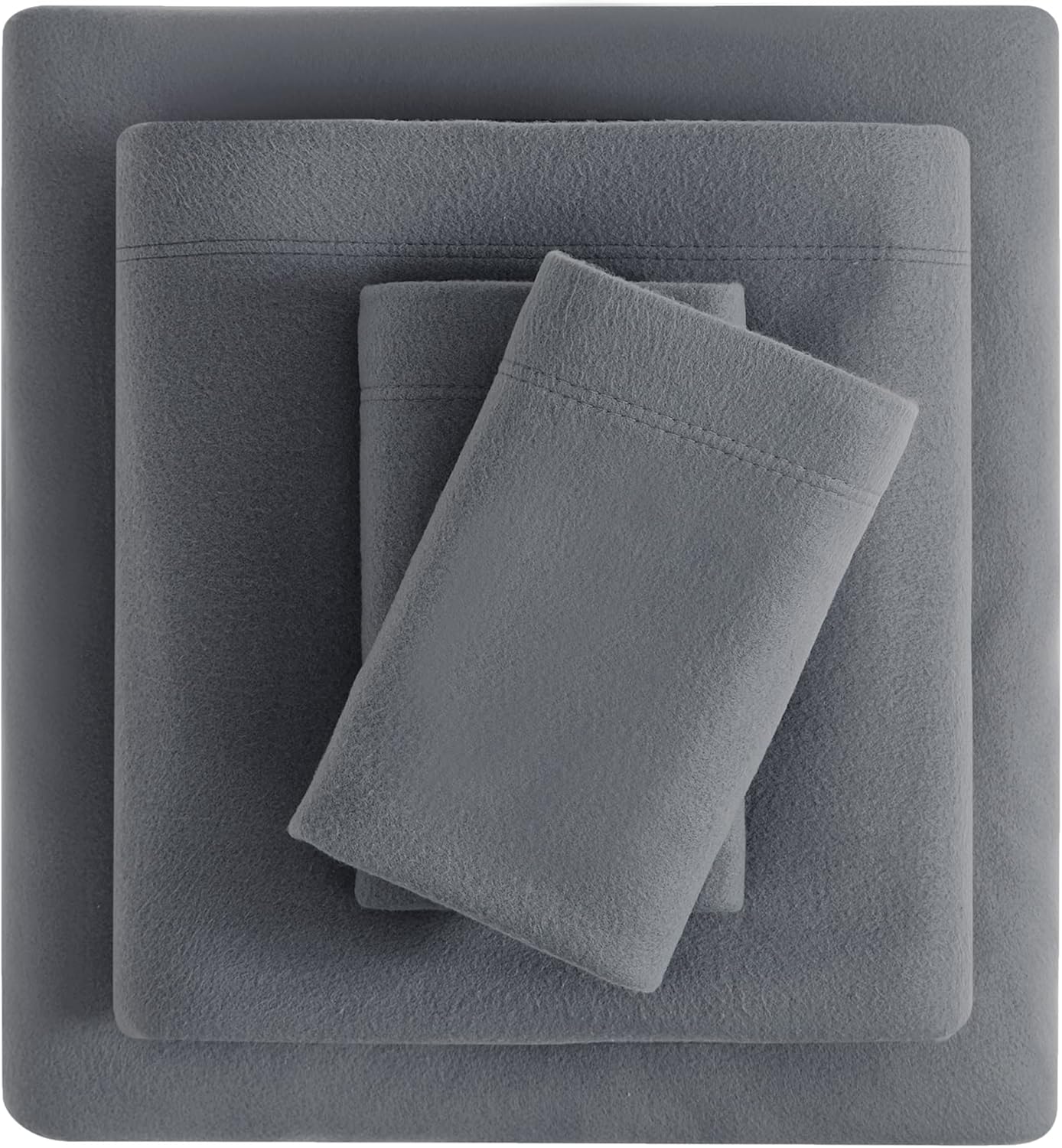 Viviland Plush Micro Fleece Twin Bed Sheet Set for Comfort