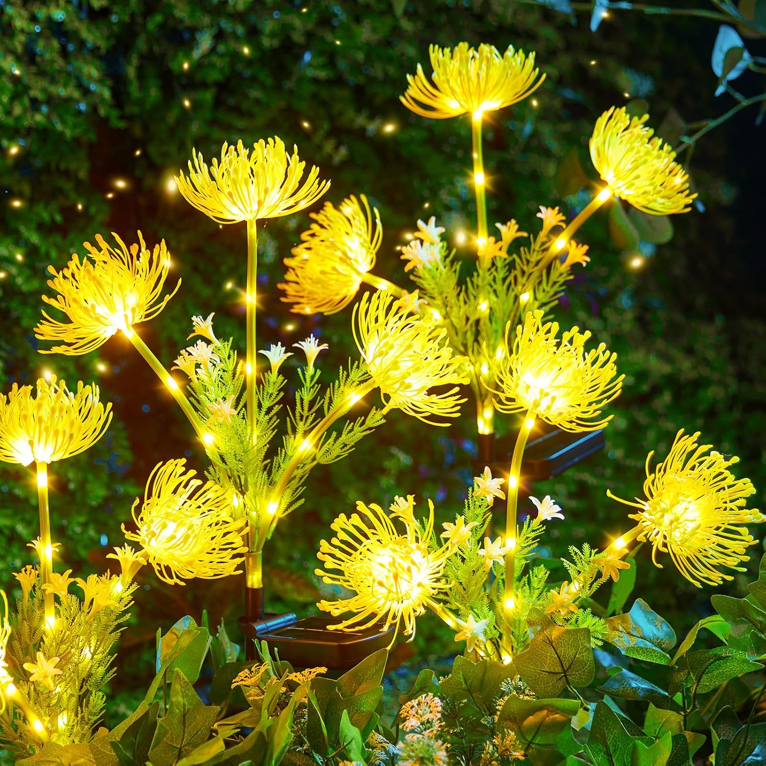 Brightown Outdoor Solar Garden Lights - Realistic LED Flower Decor