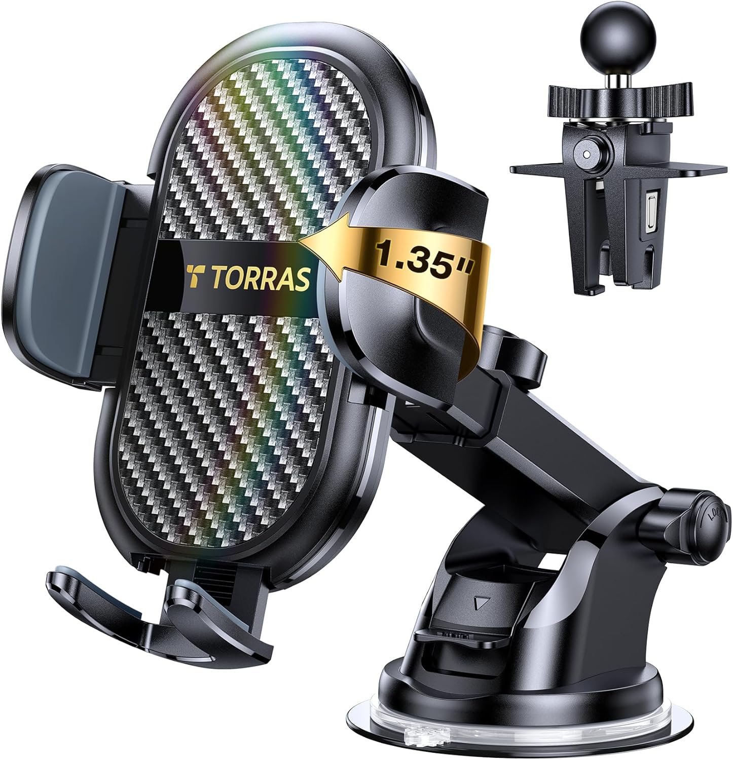 TORRAS Upgraded Car Phone Holder for Thick Cases and Heavy Phones