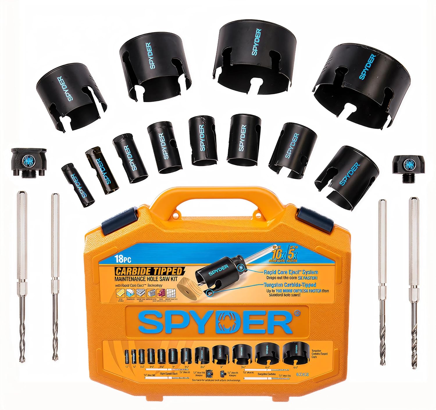 Spyder 18-Piece Tungsten Carbide Tipped Hole Saw Kit Review