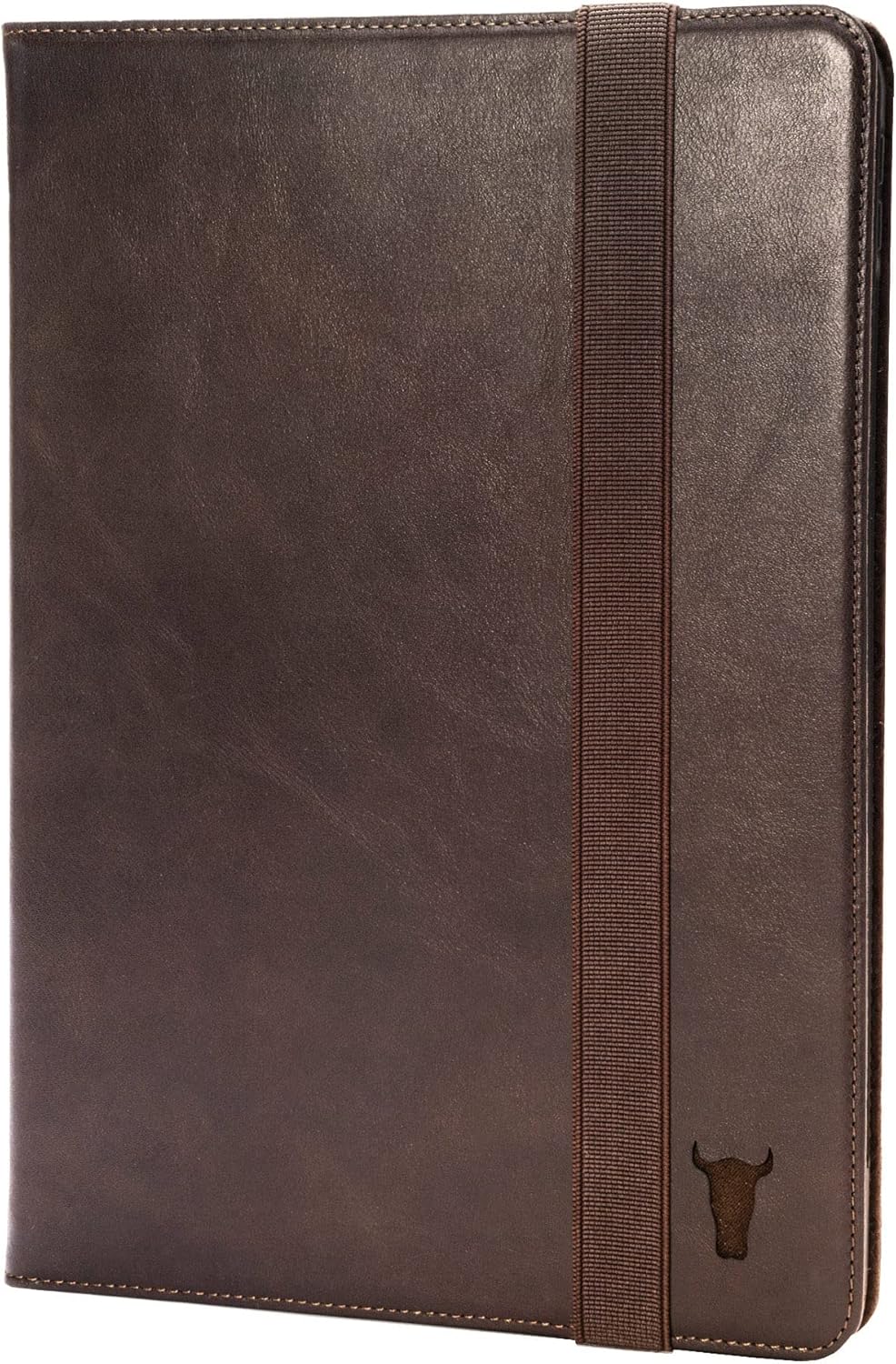 TORRO Genuine Leather iPad Case with Stand for 10.2 in Dark Brown