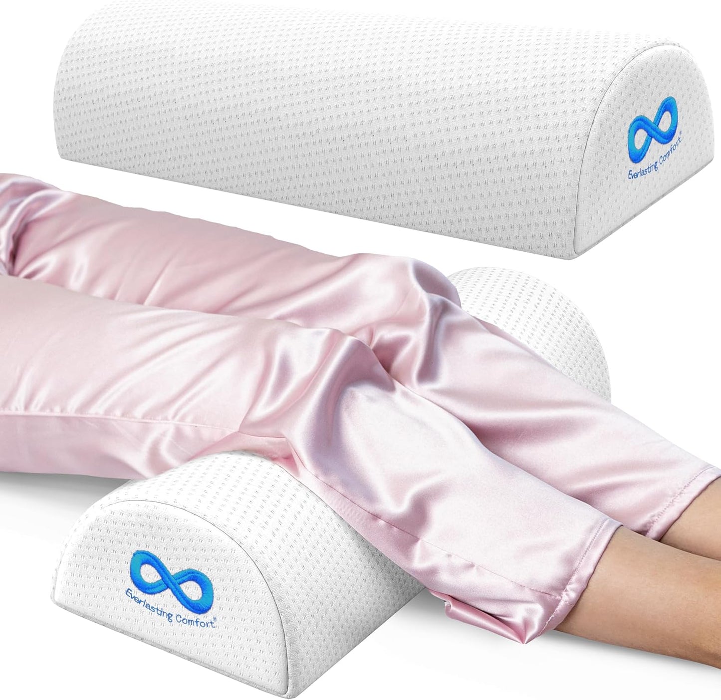 Everlasting Comfort Under Knee Pillow for Back Sleeping Relief