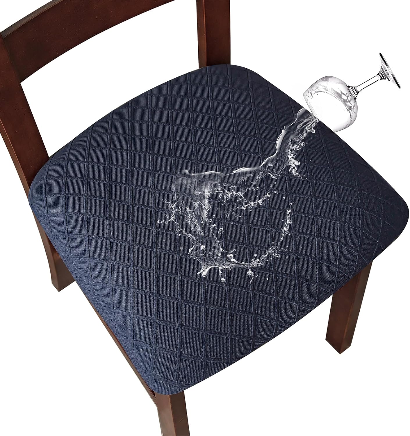 Genina Waterproof Seat Covers for Dining Room Chairs - 6 Pcs
