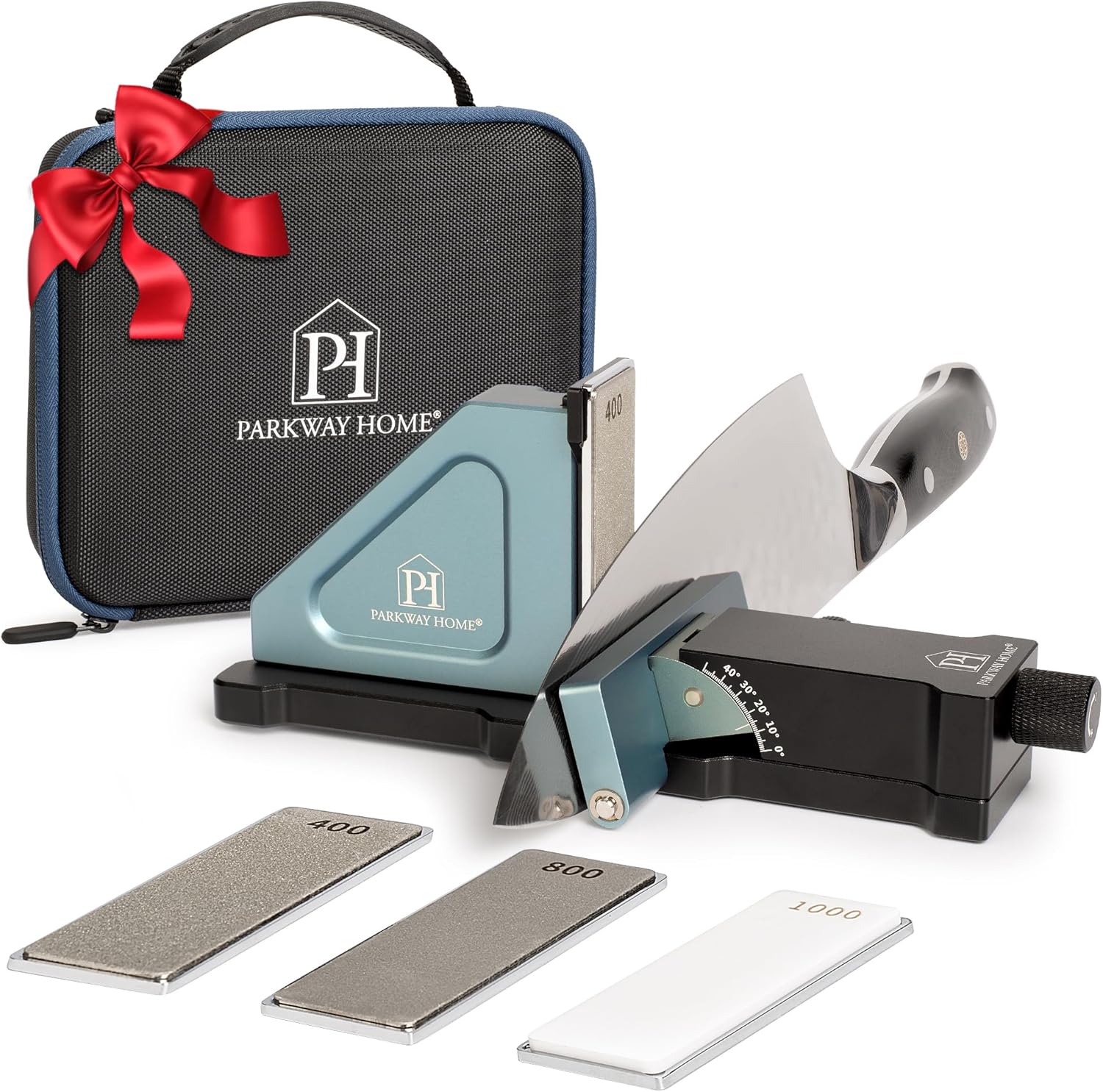 Rolling Knife Sharpener with Adjustable Angles for Precision Use