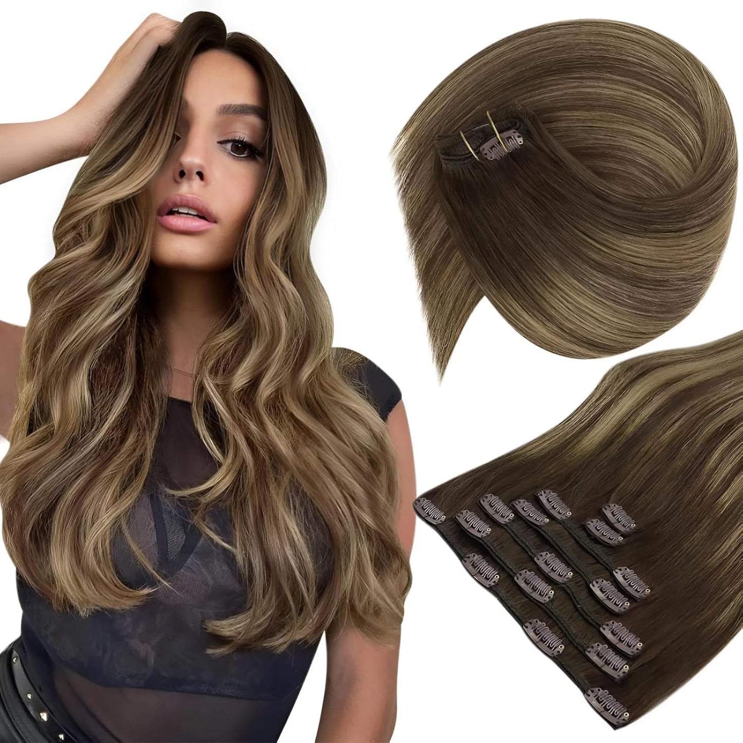 Sunny Hair Clip in Hair Extensions for Natural Look and Comfort