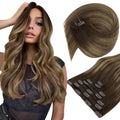 Sunny Hair Clip in Hair Extensions 20in - Natural Balayage Blend