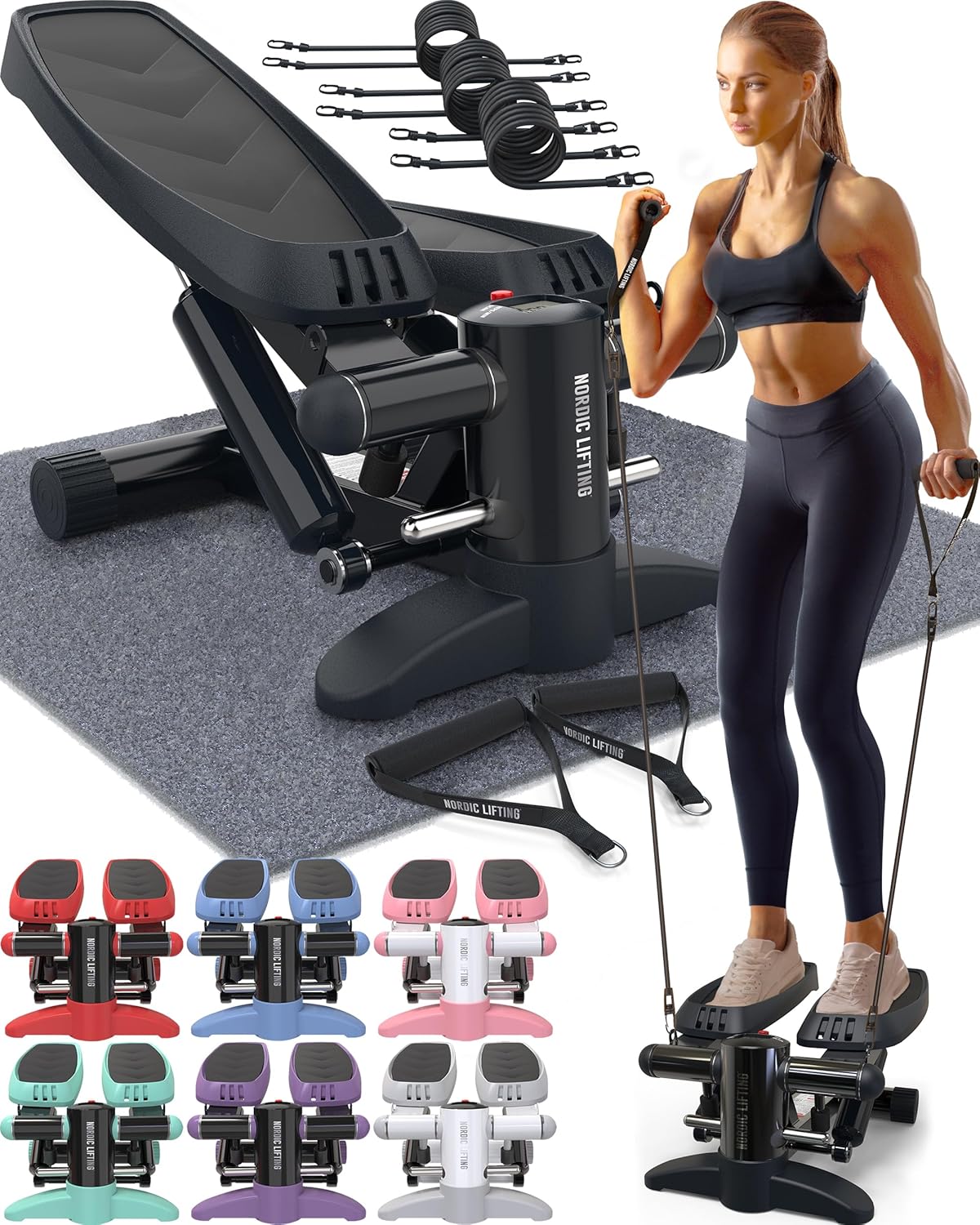 Nordic Lifting Mini Stepper Machine for Home Fitness Workouts