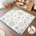 Foldable Baby Play Mat 50x50 in - Waterproof Reversible Cushion